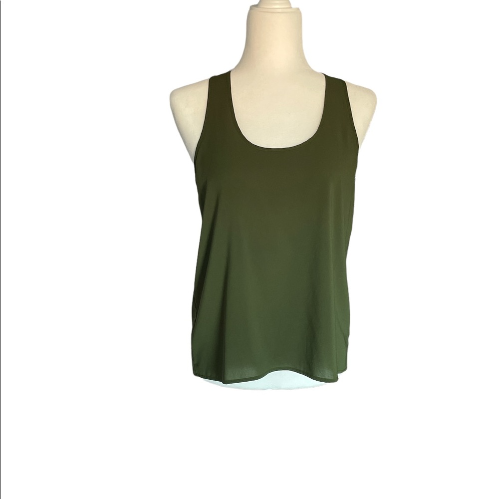 Frenchi olive green soft flowing size small tank